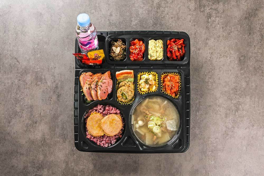 훈제오리도시락